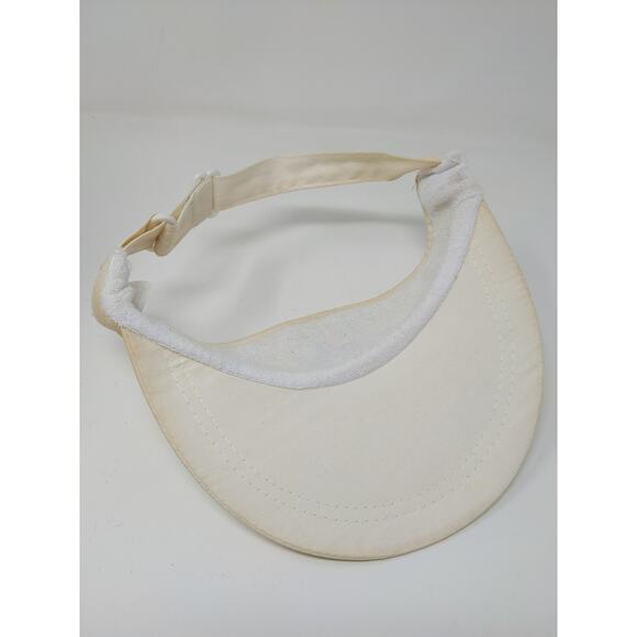 Citgo Gas Sun Visor Slideback Hat White Heavy Stains Embroidered - Picture 8 of 9